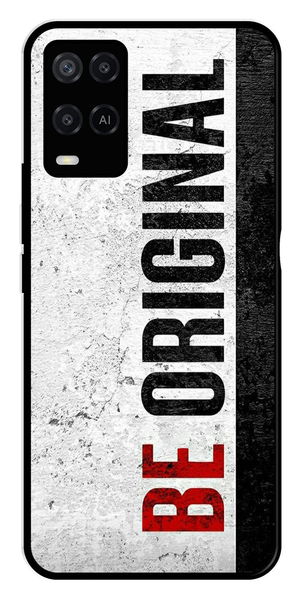 Be Original Metal Mobile Case for Oppo A54 4G   (Design No -38)