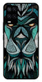 Lion Pattern Metal Mobile Case for Oppo A54 4G   (Design No -40)