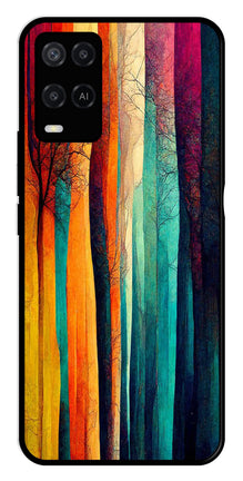 Modern Art Colorful Metal Mobile Case for Oppo A54 4G