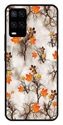 Autumn leaves Metal Mobile Case for Oppo A54 4G