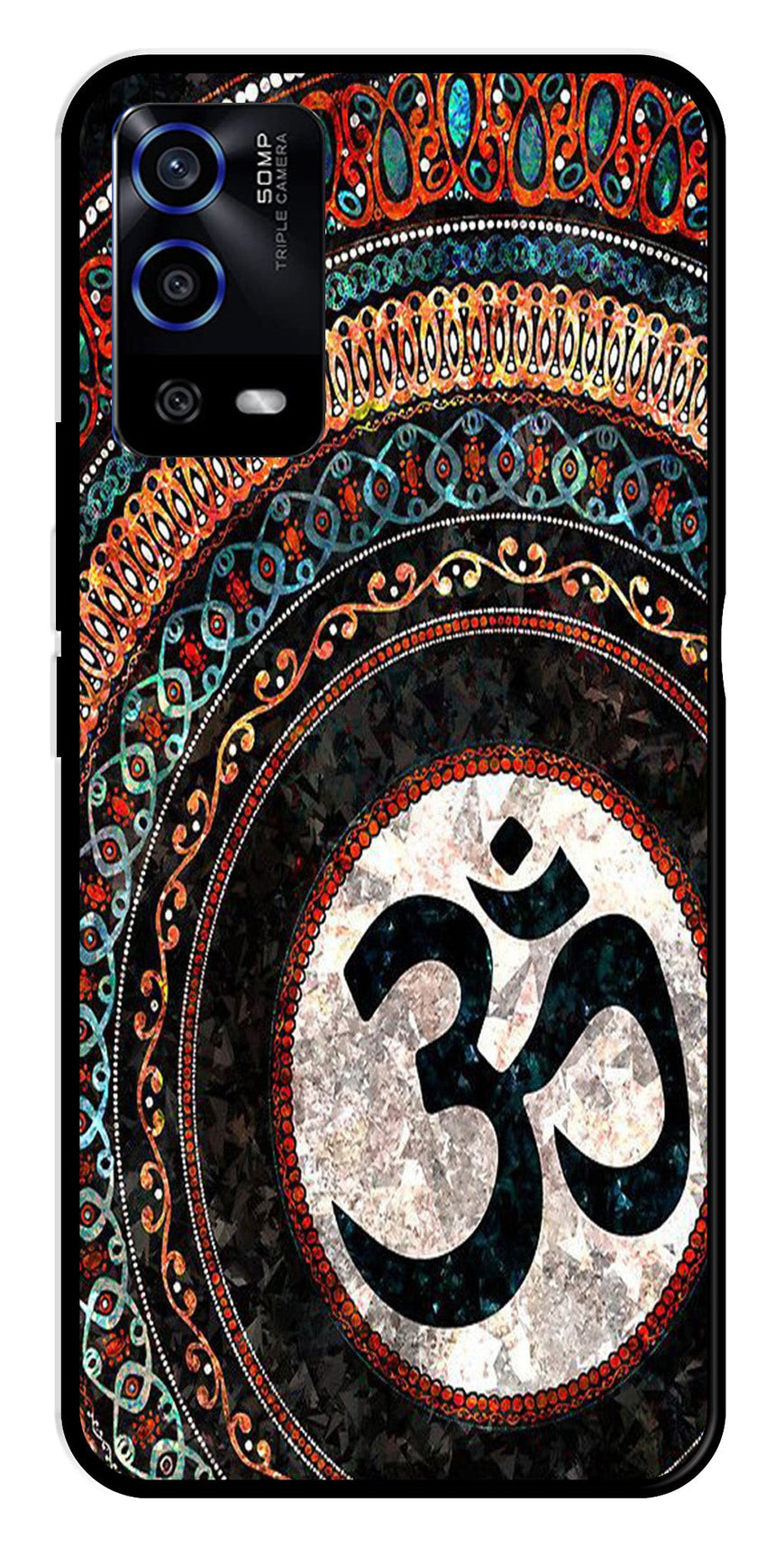 Oum Design Metal Mobile Case for Oppo A53s   (Design No -15)