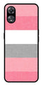 Pink Pattern Metal Mobile Case for Oppo A58 5G   (Design No -23)