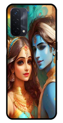 Lord Radha Krishna Metal Mobile Case for Oppo A74