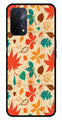 Leafs Design Metal Mobile Case for Oppo F19   (Design No -14)