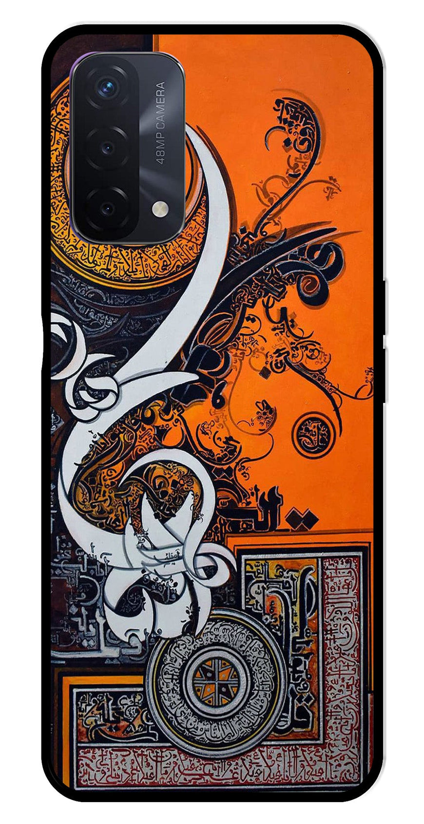 Qalander Art Metal Mobile Case for Oppo A74   (Design No -16)