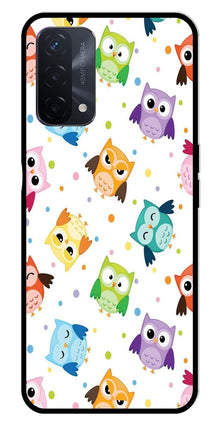 Owls Pattern Metal Mobile Case for Oppo A74