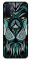Lion Pattern Metal Mobile Case for Oppo A74   (Design No -40)