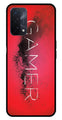Gamer Pattern Metal Mobile Case for Oppo F19   (Design No -41)