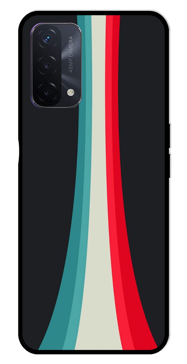 Modern Art Colorful Metal Mobile Case for Oppo A74   (Design No -48)