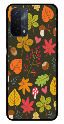 Leaves Design Metal Mobile Case for Oppo A74