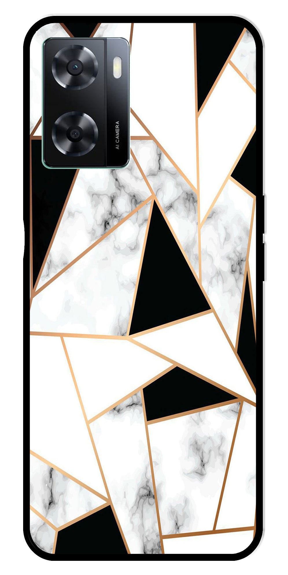 Marble Design2 Metal Mobile Case for Oppo A57 4G   (Design No -08)
