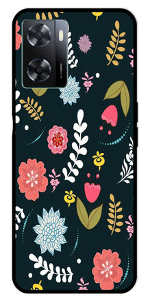 Floral Pattern2 Metal Mobile Case for Oppo A57 4G