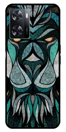 Lion Pattern Metal Mobile Case for Oppo A57 4G