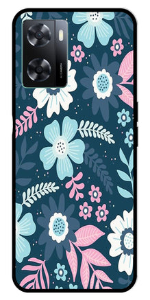 Flower Leaves Design Metal Mobile Case for Oppo A57 4G