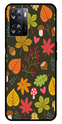 Leaves Design Metal Mobile Case for Oppo A57 4G