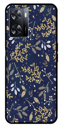 Floral Pattern  Metal Mobile Case for Oppo A57 4G