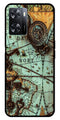 Map Design Metal Mobile Case for Oppo A57 4G   (Design No -54)