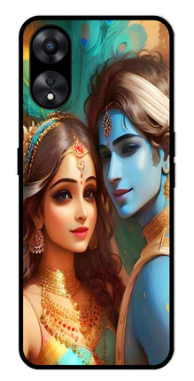 Lord Radha Krishna Metal Mobile Case for Oppo A78