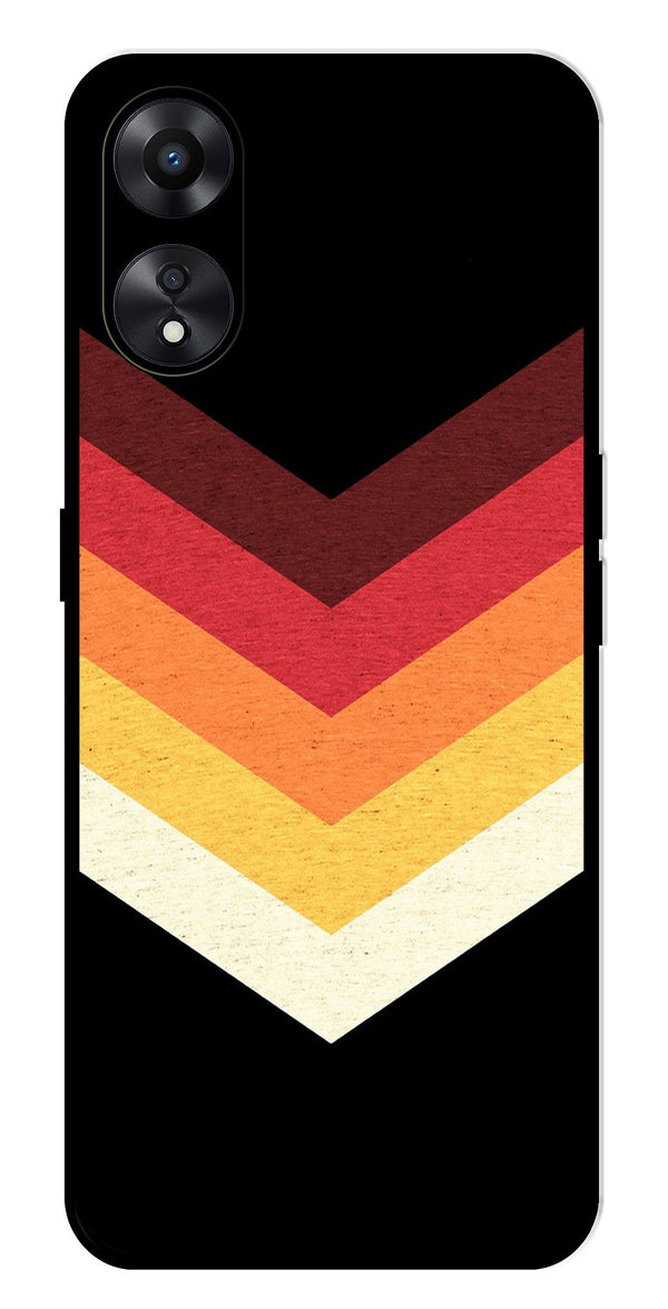 MultiColor Arrow Metal Mobile Case for Oppo A78   (Design No -04)