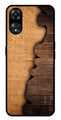 Wooden Design Metal Mobile Case for Oppo A78 5G   (Design No -13)