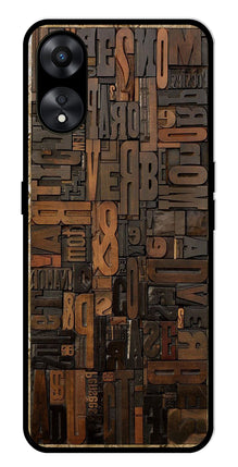 Alphabets Metal Mobile Case for Oppo A78