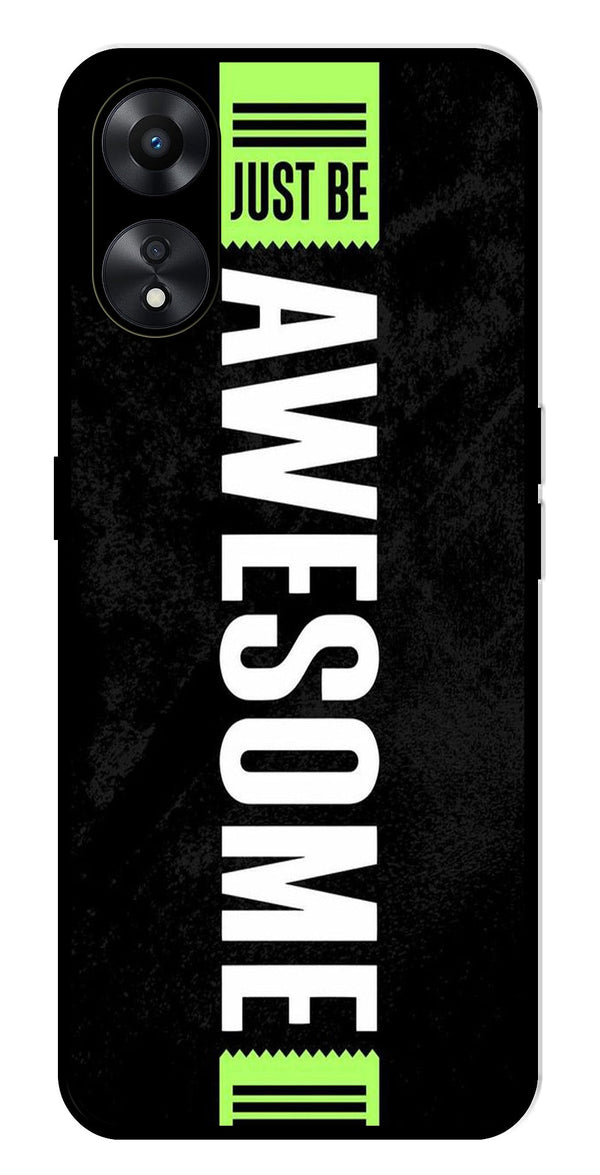 Awesome Metal Mobile Case for Oppo A78   (Design No -33)