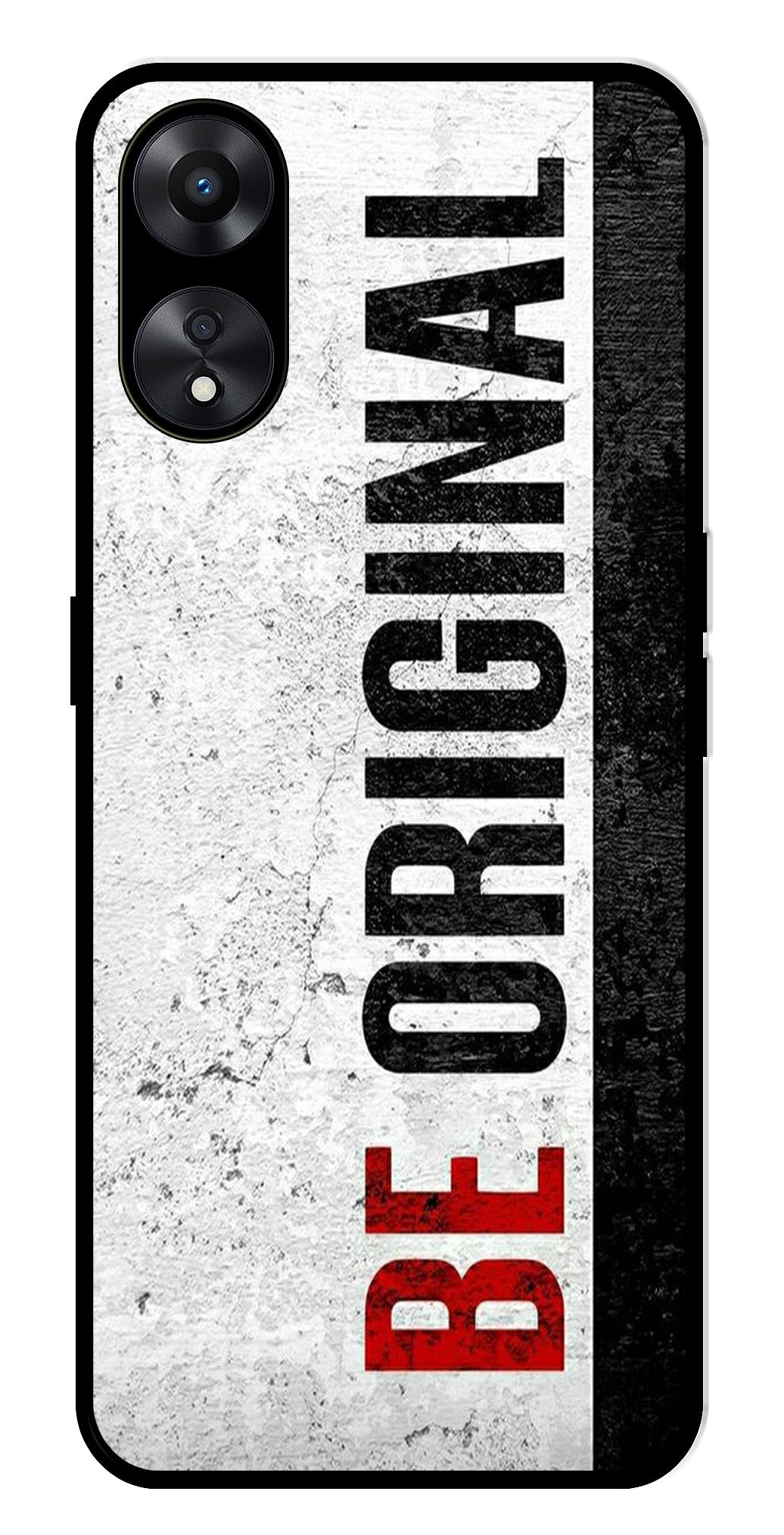 Be Original Metal Mobile Case for Oppo A78   (Design No -38)