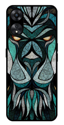Lion Pattern Metal Mobile Case for Oppo A78