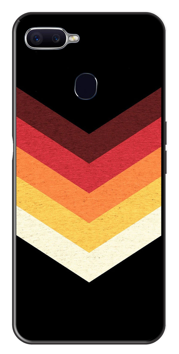 MultiColor Arrow Metal Mobile Case for Oppo A7   (Design No -04)