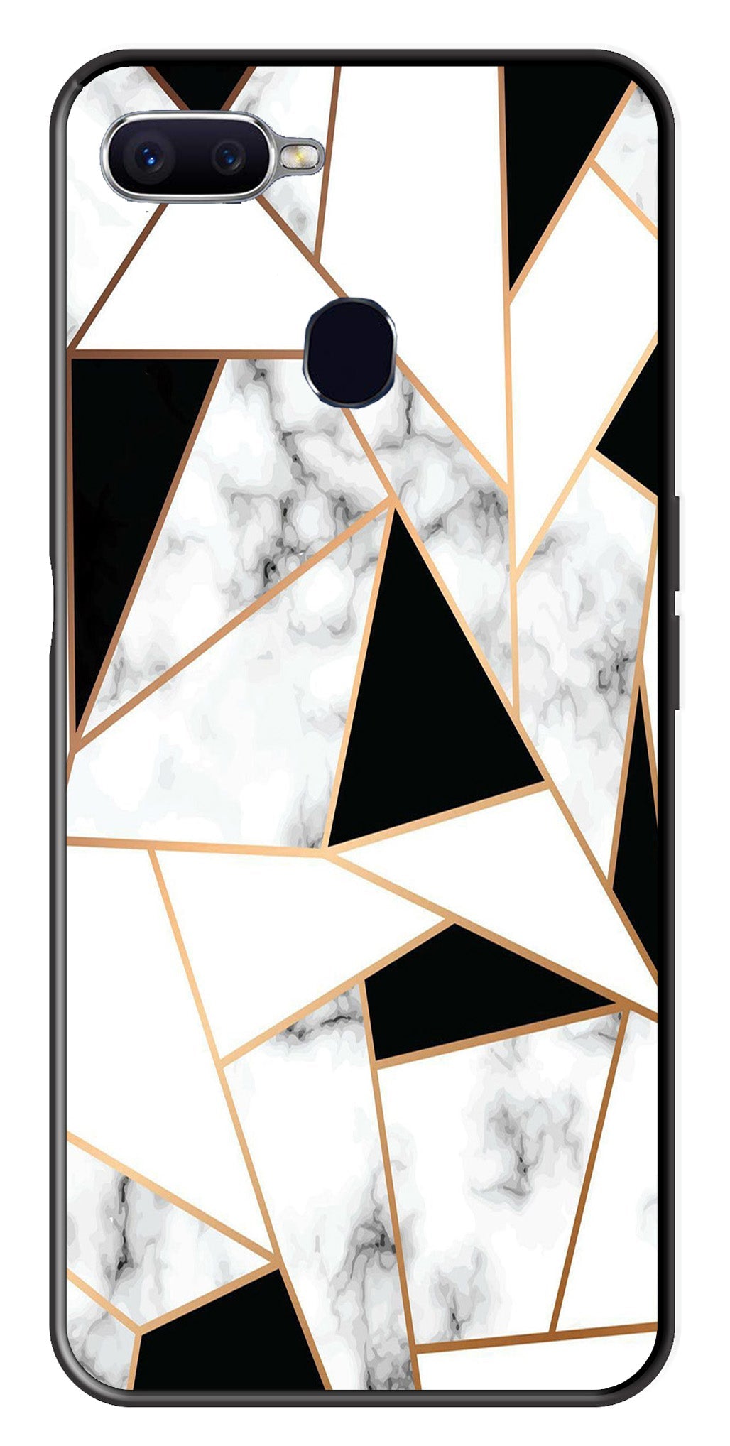 Marble Design2 Metal Mobile Case for Oppo A7   (Design No -08)