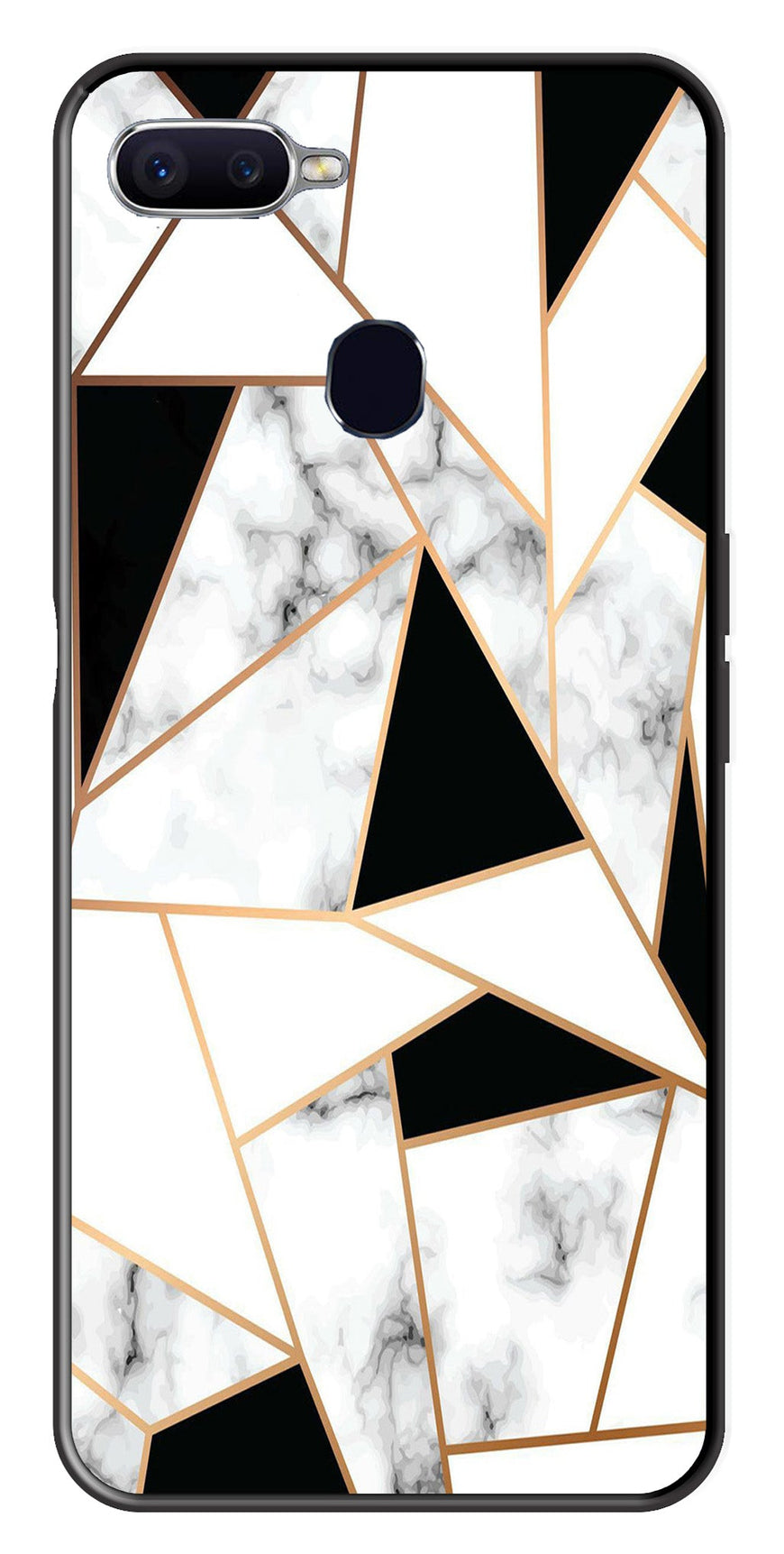Marble Design2 Metal Mobile Case for Oppo A7   (Design No -08)