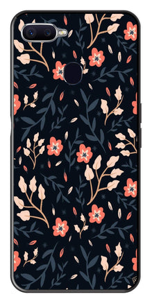 Floral Pattern Metal Mobile Case for Oppo A7