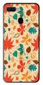 Leafs Design Metal Mobile Case for Oppo A7   (Design No -14)