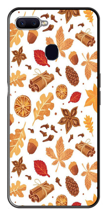 Autumn Leaf Metal Mobile Case for Oppo A7