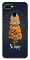 Be Happy Metal Mobile Case for Oppo A7   (Design No -27)