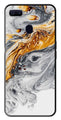 Marble Pattern Metal Mobile Case for Oppo A7   (Design No -36)