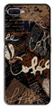 Coffee Pattern Metal Mobile Case for Oppo A7   (Design No -37)
