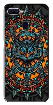 Owl Pattern Metal Mobile Case for Oppo A7