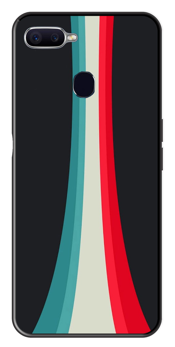 Modern Art Colorful Metal Mobile Case for Oppo A7   (Design No -48)
