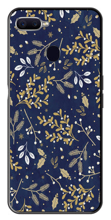 Floral Pattern  Metal Mobile Case for Oppo A7