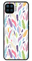 Colorful Feathers Metal Mobile Case for Oppo A93   (Design No -06)