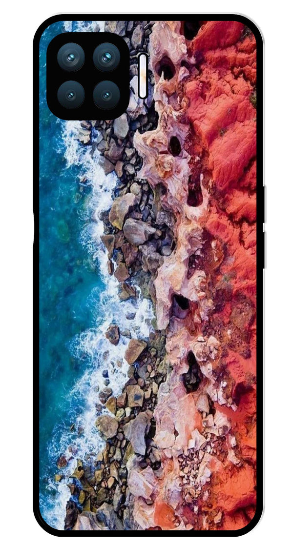 Sea Shore Metal Mobile Case for Oppo A93   (Design No -18)