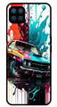 Vintage Car Metal Mobile Case for Oppo F17 Pro  (Design No -29)