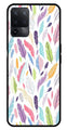 Colorful Feathers Metal Mobile Case for Oppo A94   (Design No -06)