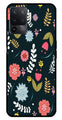 Floral Pattern2 Metal Mobile Case for Oppo F19 Pro   (Design No -12)