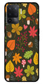 Leaves Design Metal Mobile Case for Oppo F19 Pro   (Design No -51)