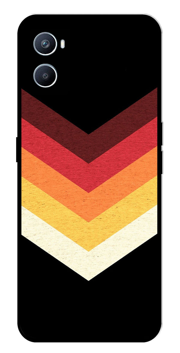 MultiColor Arrow Metal Mobile Case for Oppo A76   (Design No -04)