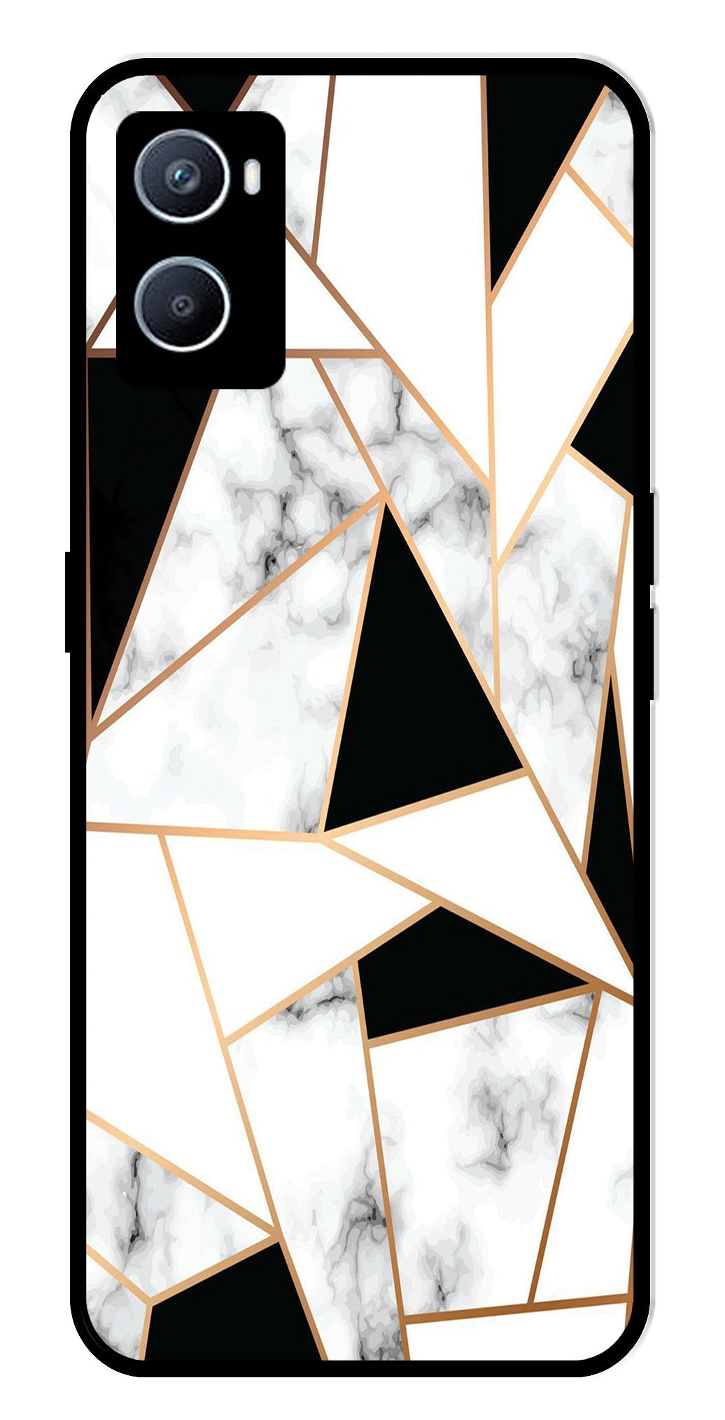 Marble Design2 Metal Mobile Case for Oppo A76   (Design No -08)