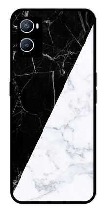 Black White Marble Design Metal Mobile Case for Oppo A76
