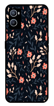 Floral Pattern Metal Mobile Case for Oppo A76